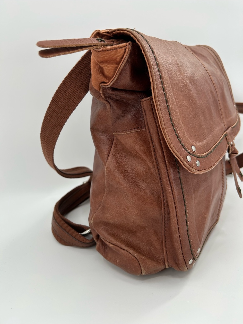 The Sak Convertible Leather Backpack Shoulder Bag - Picture 10 of 16